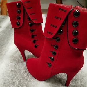 Red Bootie Shoes